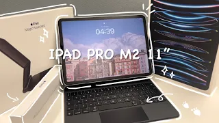 [unboxing📦] IPad Pro M2 11” 512GB silver✨ + accessories (ASMR)