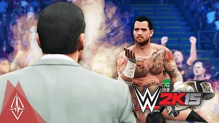 WWE 2K15 2K Showcase Mode - Hustle, Loyalty, Disrespect Part 1 - CM PUNK LEAVES WWE!