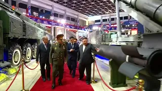 Kim shows off new North Korean drones, ICBMs to Russia defence minister | AFP