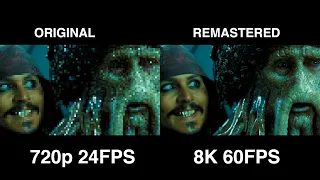 Pirates of the Caribbean Dead Man's Chest (2006) in 8K 60FPS (Remastered & Upscaled by AI)