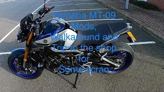 Yamaha MT-09 SP mods, walkaround and trip to the shop