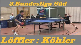 3.Bundesliga Süd | J.Löffler(2235TTR) : F.Köhler(2147TTR)