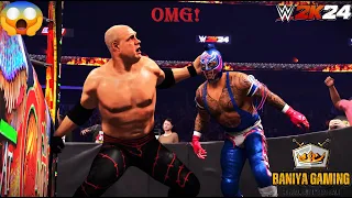 WWE 2K24 - Kane Vs Rey Mysterio | WWE European Championship | Extreme Rules Match | #wwe #wwe2k24