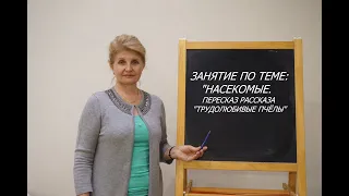 Логопедическое занятие по теме: "Насекомые. Пересказ рассказа "Трудолюбивые пчёлы" | Самоизоляция