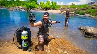 Searching For Treasure DEEP In LOADED River!! (Guns, Phones, And More!!)