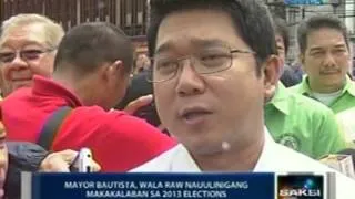 Saksi: Quezon City Mayor Herbert Bautista, wala raw nauulinigang makakalaban sa 2013 elections
