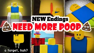 💩NEED MORE POOP💩 *How to get All NEW Endings and Badges* FULL WALKTHROUGH! | Roblox