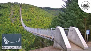 Geierlay Hängeseilbrücke / (Saar-Hunsrück-Steig) /Wanderung / 56290 Mörsdorf