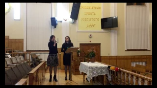 Анита Бульботко і Віта Котяй церква м.Костопіль