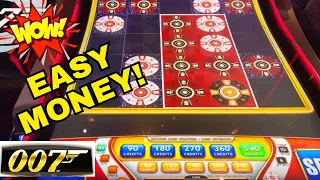 2 JACKPOTS!  007 JAMES BOND MAX BETS ONLY! EASY MONEY BABY!