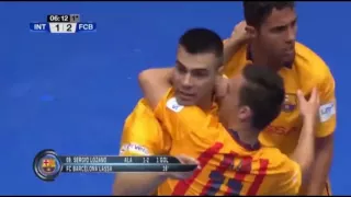 Gol de Sergio Lozano (1-2) en Movistar Inter - FC Barcelona Lassa. 2º Final Play Off