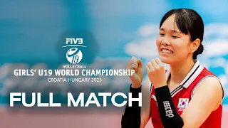 HUN🇭🇺 vs.KOR🇰🇷  - Full Match | Girls' U19 World Championship | Playoffs 9-16