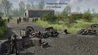 Desperate German City Defense! NEW Men of War 2 Gameplay