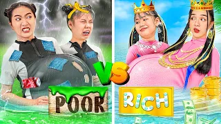 Rich Pregnant Vs Poor Pregnant... Differences At The Swimming Pool