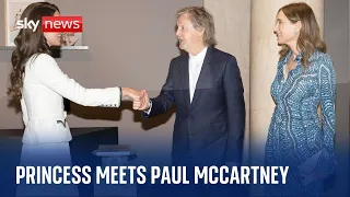 Princess of Wales meets Paul McCartney at reopening of National Portrait Gallery