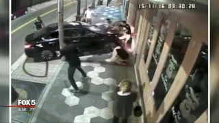 Video shows car crashing into Ybor City busines