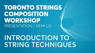 TSCW / Kemi Lo, Introduction To String Techniques