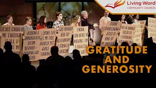 Gratitude and Generosity // 2020 Vision // Cardboard Testimonies