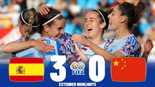 Spain vs China | Highlights | Women's International Friendly 11-04-2023