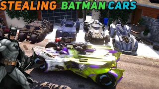 Gta 5 - Stealing $100,000,00 BatMan Cars With Franklin (Real Life Cars)