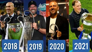 All COACH WINNERS UEFA CHAMPION LEAGUE || 1956-2021||