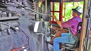 CAB RIDE in a Steam Locomotive