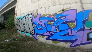 Graffiti on the Trainline : Dropping a Chrome Piece. NMÑ x Brad (2023)