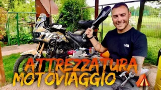 ATTREZZATURA DA MOTO-CAMPEGGIO!