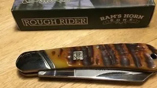 Складной нож Rough rider ram's horn cotton sampler