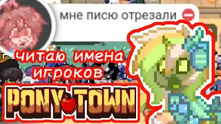 👉ЧИТАЮ ИМЕНА ИГРОКОВ 🤯 в пони таун!👈 🥑Авокада🥑