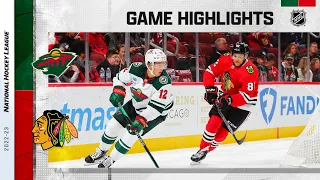 Wild @ Blackhawks 10/30 | NHL Highlights 2022