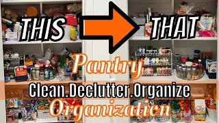 HUGE PANTRY TRANSFORMATION | PANTRY ORGANIZATION | 2022 PANTRY DECLUTTER AND ORGANIZE