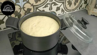 Cook crusty bread easily in a pot, without an oven!