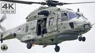 [4K] NH-90 hoist training | Royal Netherlands Navy (N-102) | EHKD de Kooy