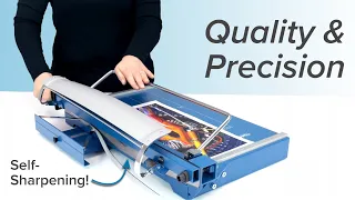 Ultra-Precise Cuts! High Quality, German Engineered Paper Cutter– Dahle 567 Premium Guillotine