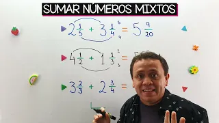 Cómo sumar números mixtos o fracciones mixtas al instante | Trucos