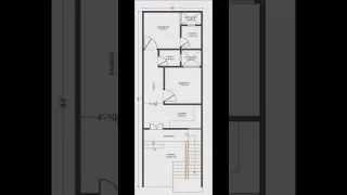 16'*44' 2bhk house plan