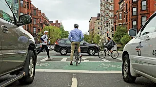 [4K] Boston Bike Ride - MIT, Harvard, Charles River - (ASMR City)