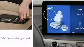 How to adjust the front seat position and seat temperature controls