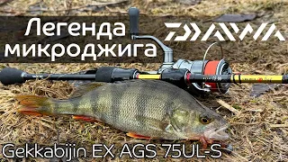 ТОП спиннинг для микроджига! Окуни весной с Daiwa Gekkabijin EX AGS 75UL-S