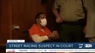 Street racing suspect appears in court