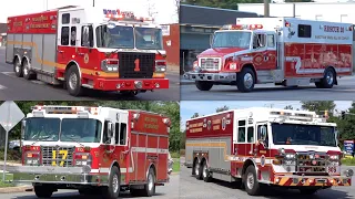 Rescues & Rescue Pumpers/Squads - Fire Trucks Responding Compilation