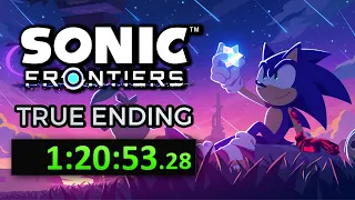 Sonic Frontiers True Ending Speedrun 1:20:53 [Former WR]