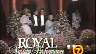 Royals arrive at Variety Performance 1984