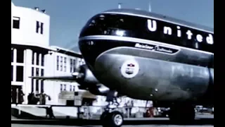 United Boeing 377 Stratocruiser Hawaii Travelogue - 1950