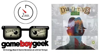 Detective Club (2-min Allegro) Review with the Game Boy Geek