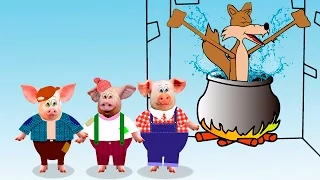 Los Tres Cerditos y el Lobo Feroz serie de videos infantiles en español