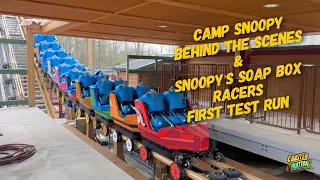 Kings Island - Behind The Scenes And First Test Run of Snoopy’s Soap Box Racers
