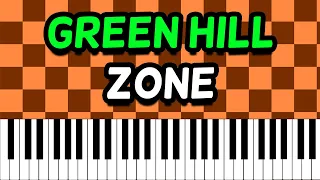 Green Hill Zone - Sonic the Hedgehog [Piano Tutorial]