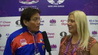 Baku Chess Olympiad Interview with GM Eugenio Torre